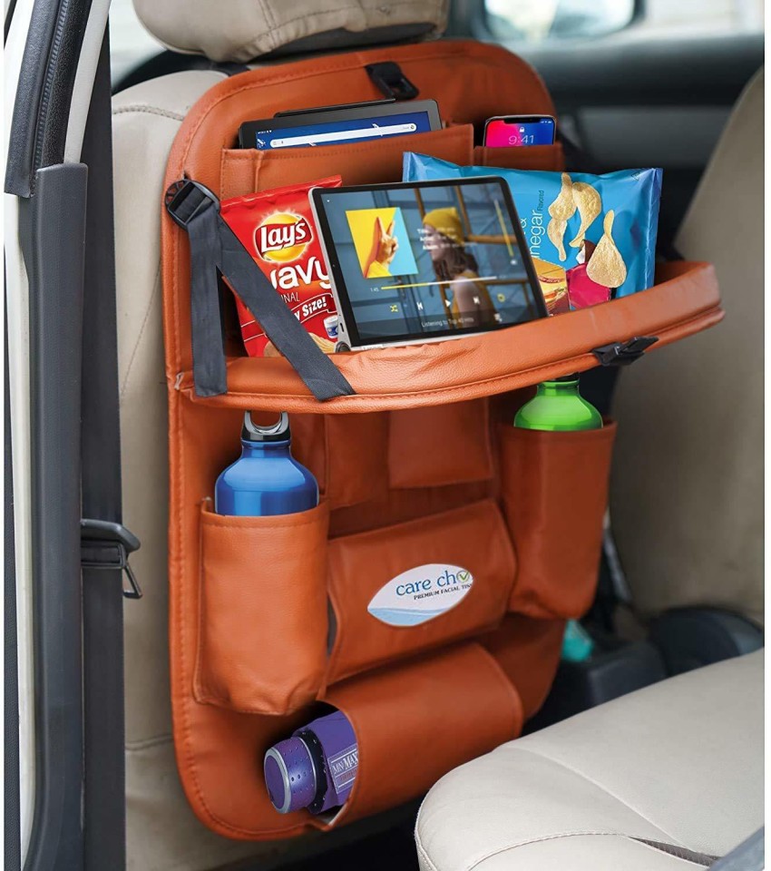 GNASTAS Car Back Seat Organizer With Multi Pockets Rear Storage