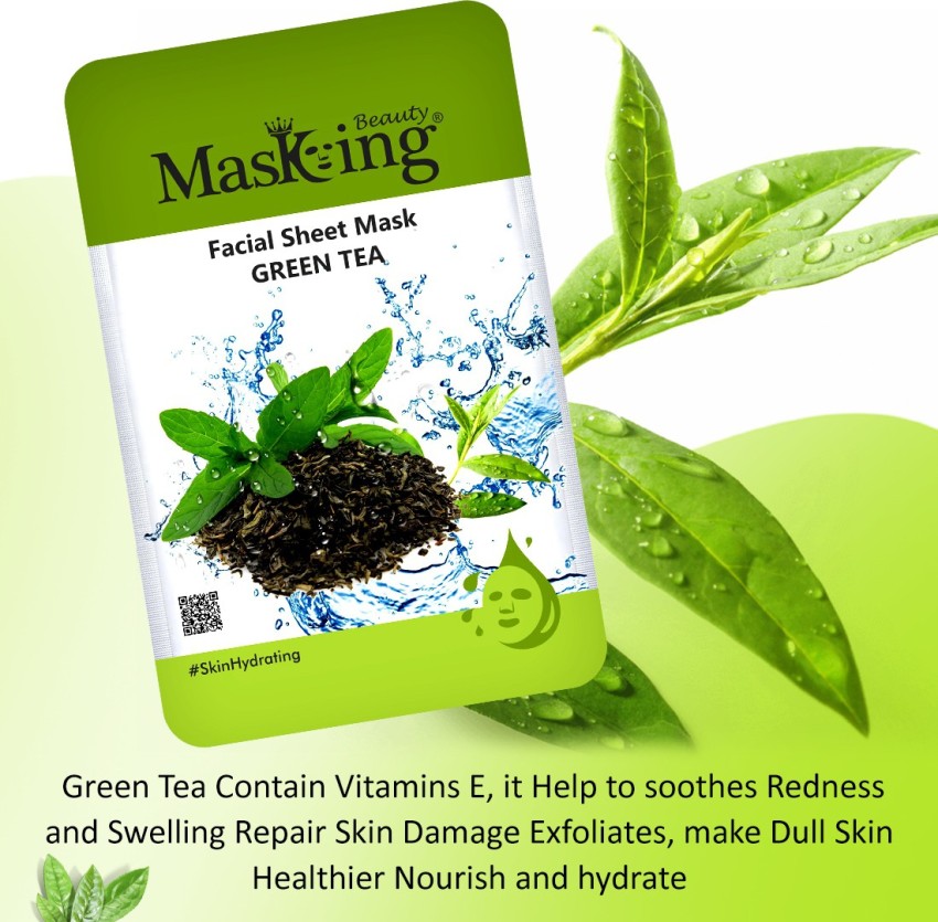 MasKing Beauty Facial Sheet Mask for Skin Glowing, Brightening, Lightening,  Regenerating & Nourishing for Women & Men Combo Pack of 5