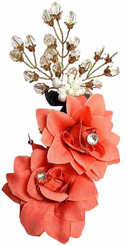 Fabric flower hair accessories hotsell