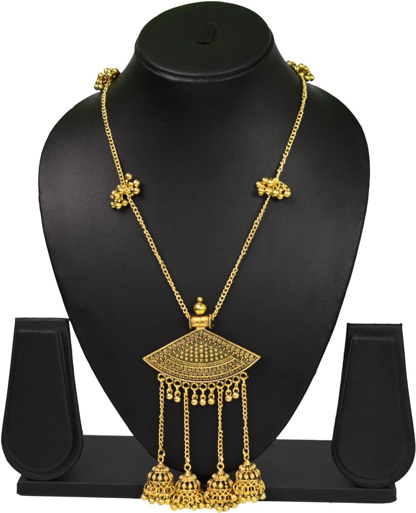 Oxidized gold sale plated necklace