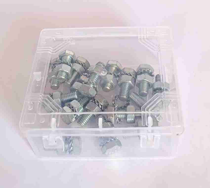 Immech Nut & Bolt Set 400 Pcs Set, M6 x 10mm Hex Head Screws, Hex