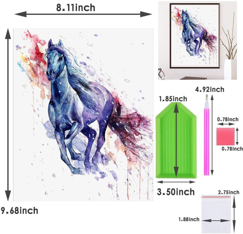 Colorful Horse 5D Crystal Diamond DIY Special Shape Diamond Painting Custom  Photo - Buy Colorful Horse 5D Crystal Diamond DIY Special Shape Diamond  Painting Custom Photo Product on