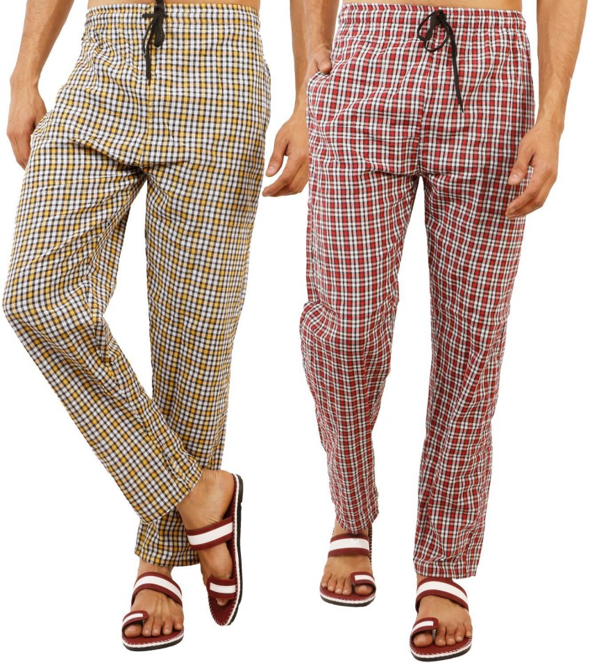 Up To 63% Off on Men's Casual Plaid Pajama Pan
