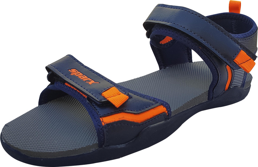 Sparx navy blue orange sandals sales