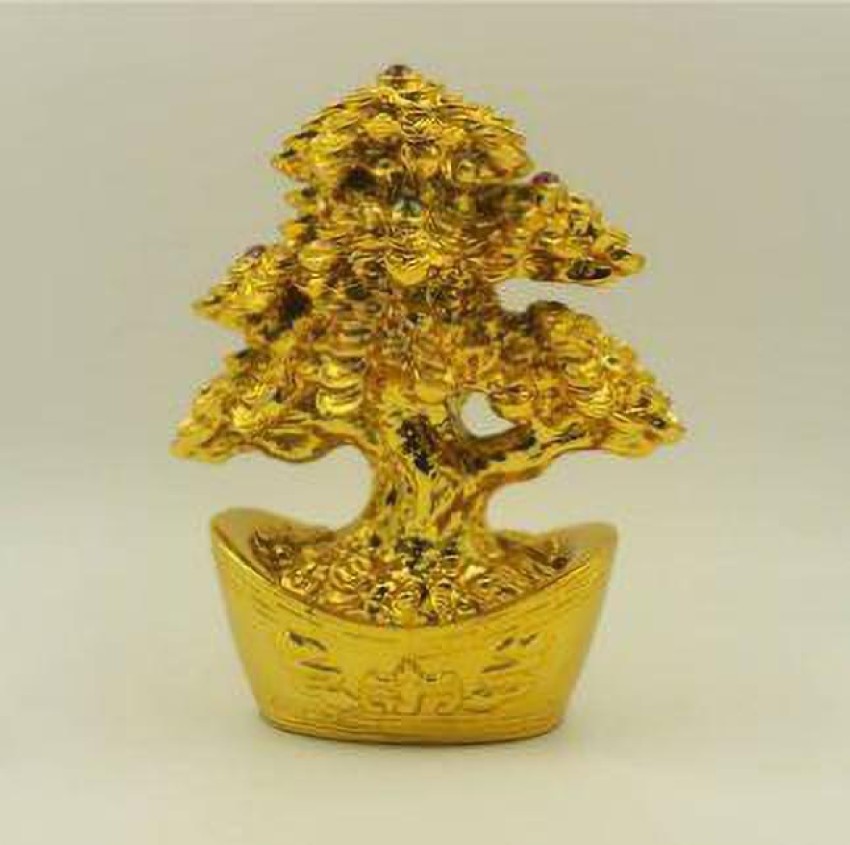 Premium Photo  Golden tree money tree with gold coins in a ray of