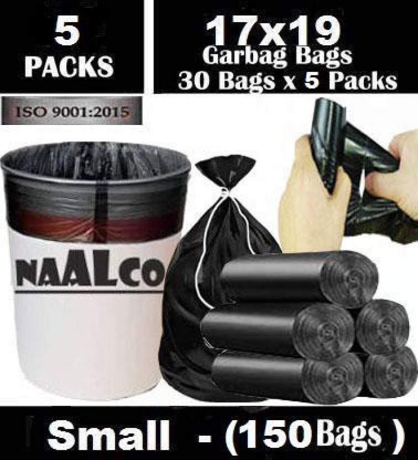 Buy Bruzzline Black Small Garbage Bag 12 ltr - 90 Pcs Online at