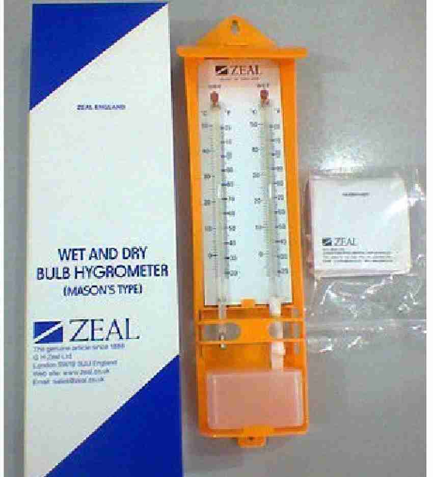 BALRAMA Analogue Hygrometer + Thermometer Wet & Dry Zeal