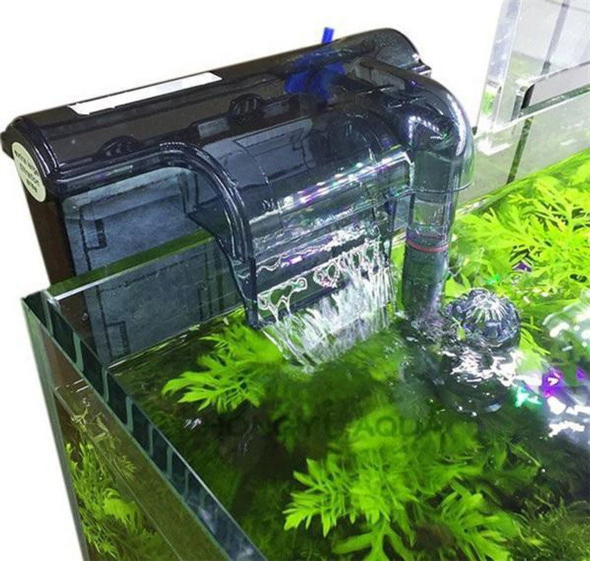 Hanging aquarium filter store