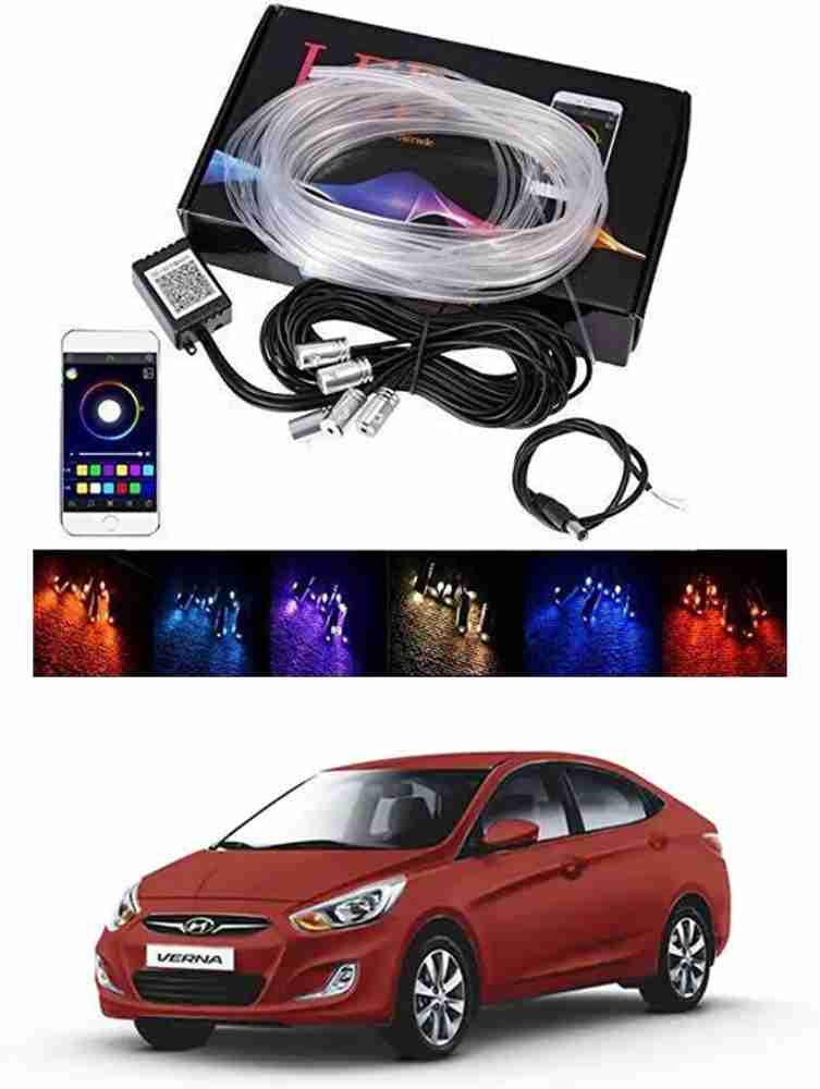 EliteAuto Premium 6MTR Car LED Interior Strip Light, 16 Million Colors 5 in  1 with 6 Meters Fiber Optic, Multicolor RGB Sound Active Automobile