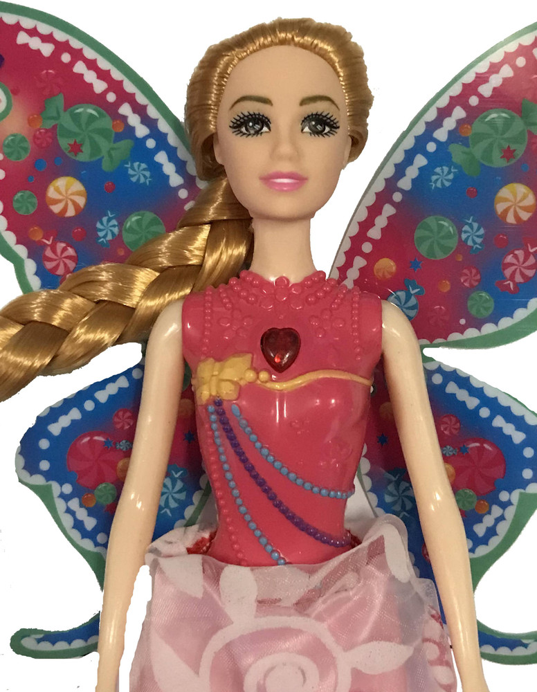 Muren Wings Fairy Barbie Fashion Doll for Girls Wings Fairy