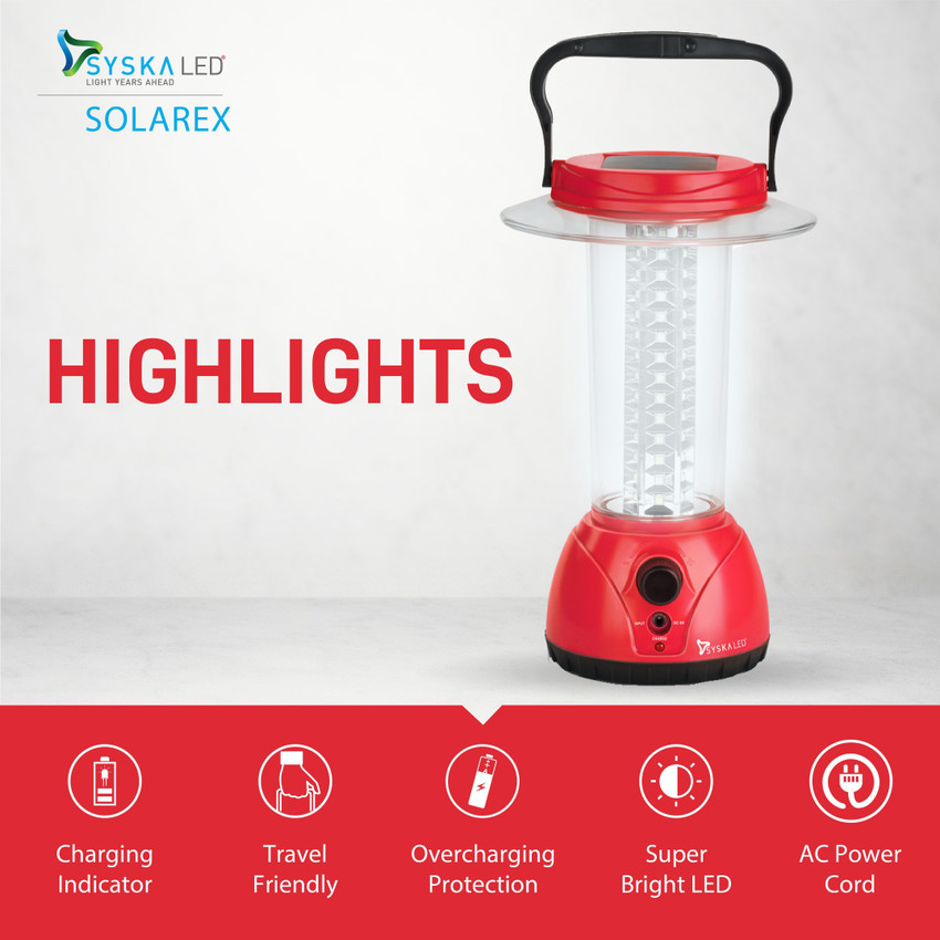 Syska Portable LED Lantern 20 hrs Lantern Emergency Light Price in India Buy Syska Portable LED Lantern 20 hrs Lantern Emergency Light Online at Flipkart