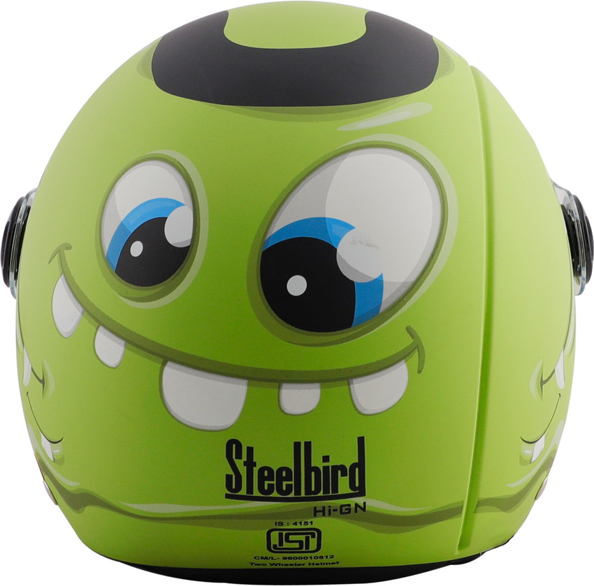 Steelbird Skip Toad Open Face ISI Certified Helmet for Kids Fitted