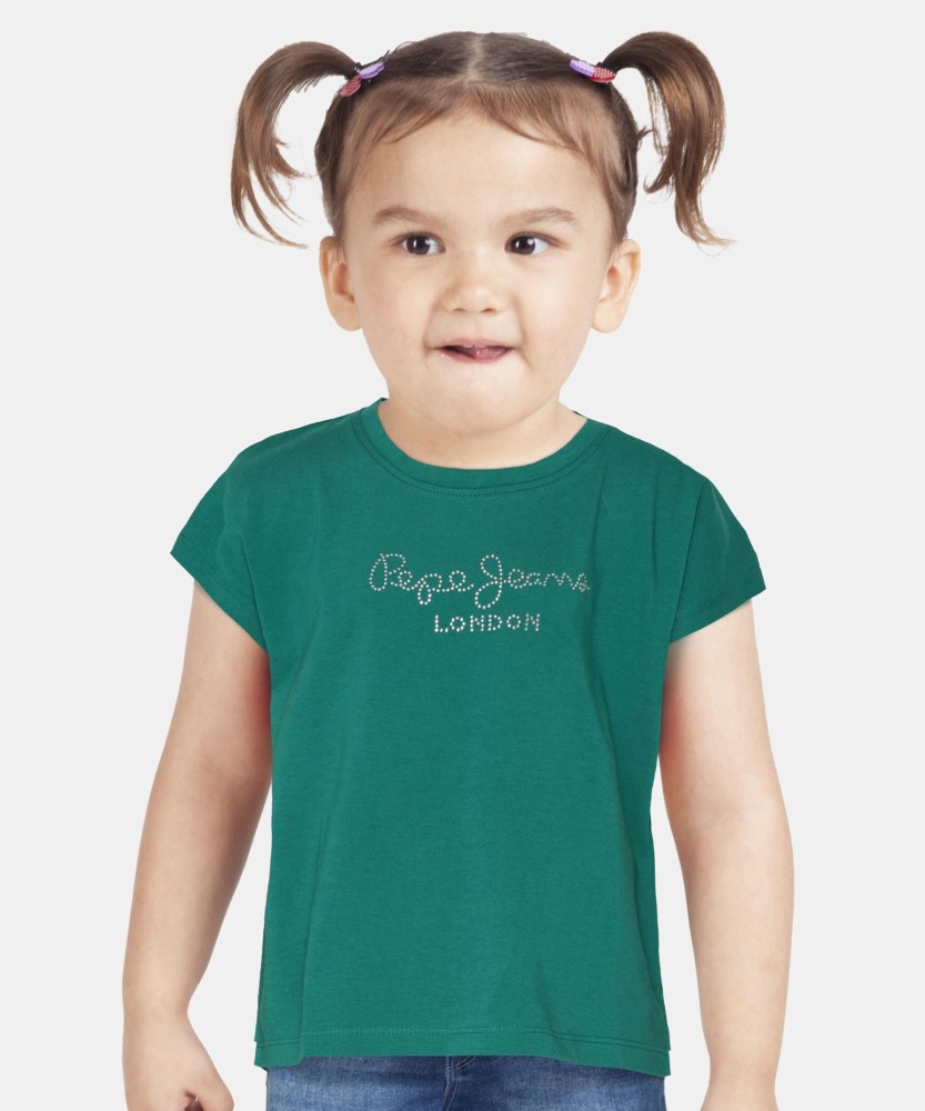 Pepe Jeans Girls Printed Pure Cotton T Shirt