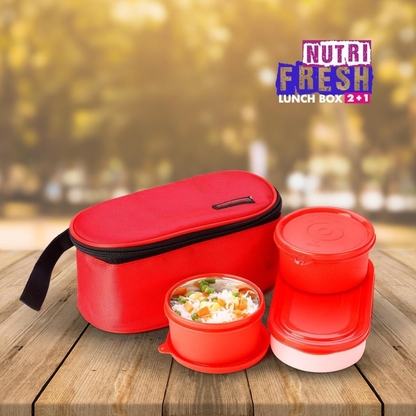 Buy Trueware Office Plus 2+1 Sky Stainless Steel Lunch Box Blue Container  Set Online At Best Price On Moglix