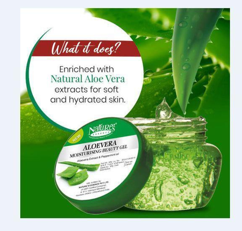 Nature s Essence Aloevera Moisturising Beauty Gel Pack of 4 200gm Price in India Buy Nature s Essence Aloevera Moisturising Beauty Gel Pack of 4 200gm Online In India Reviews Ratings Features Flipkart...