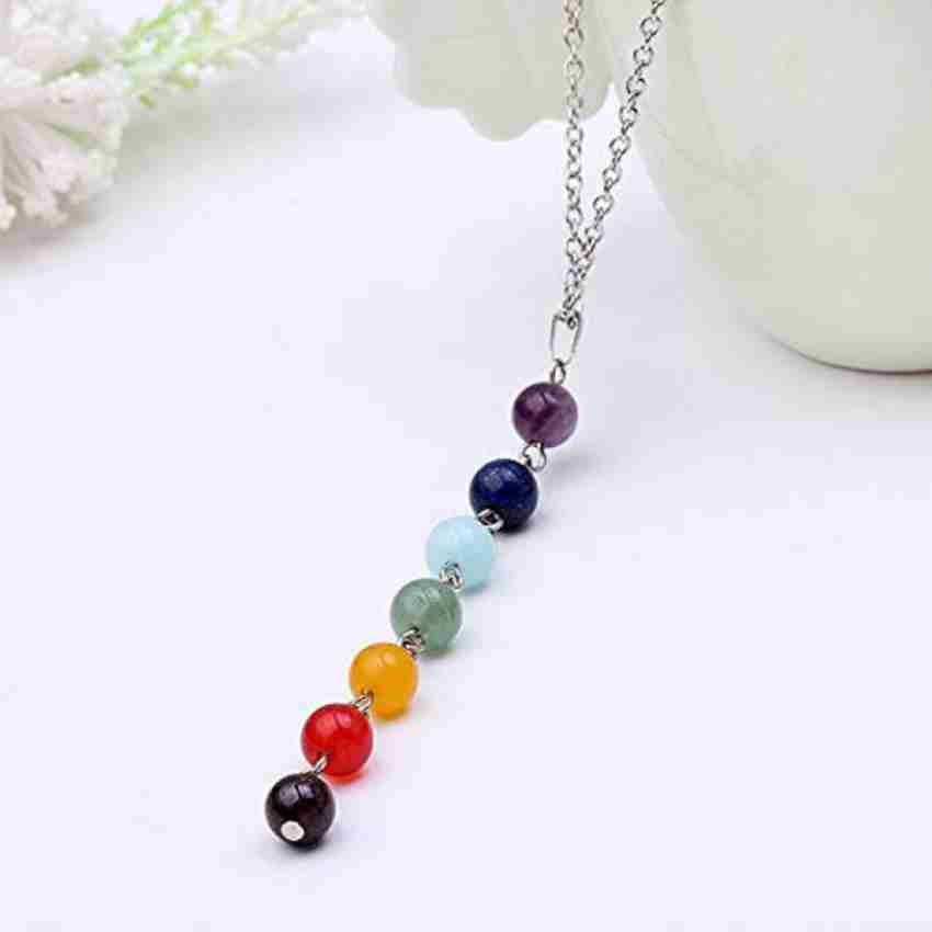 Chakra Healing 7 Stone Pendant Necklace 