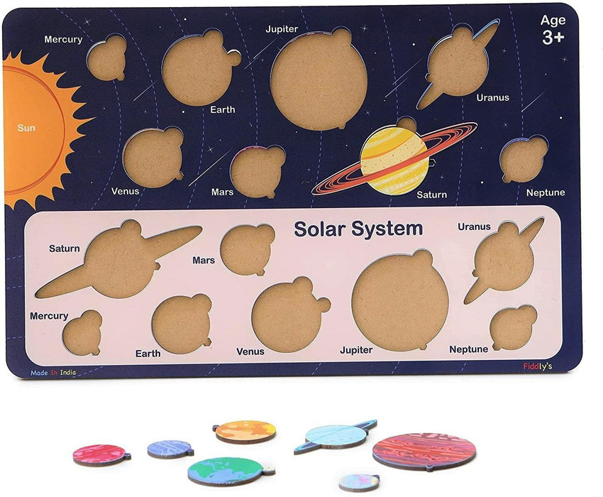 Rage X Solar System Wooden Puzzle for Kids Educational STM Toy