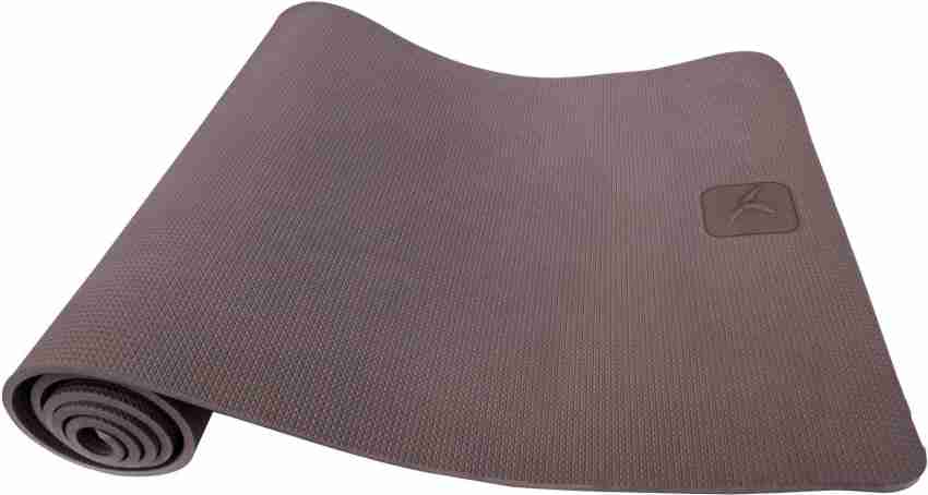 KIMJALY by Decathlon Gentle Yoga Mat 8 mm - Bordeaux Brown 8 mm