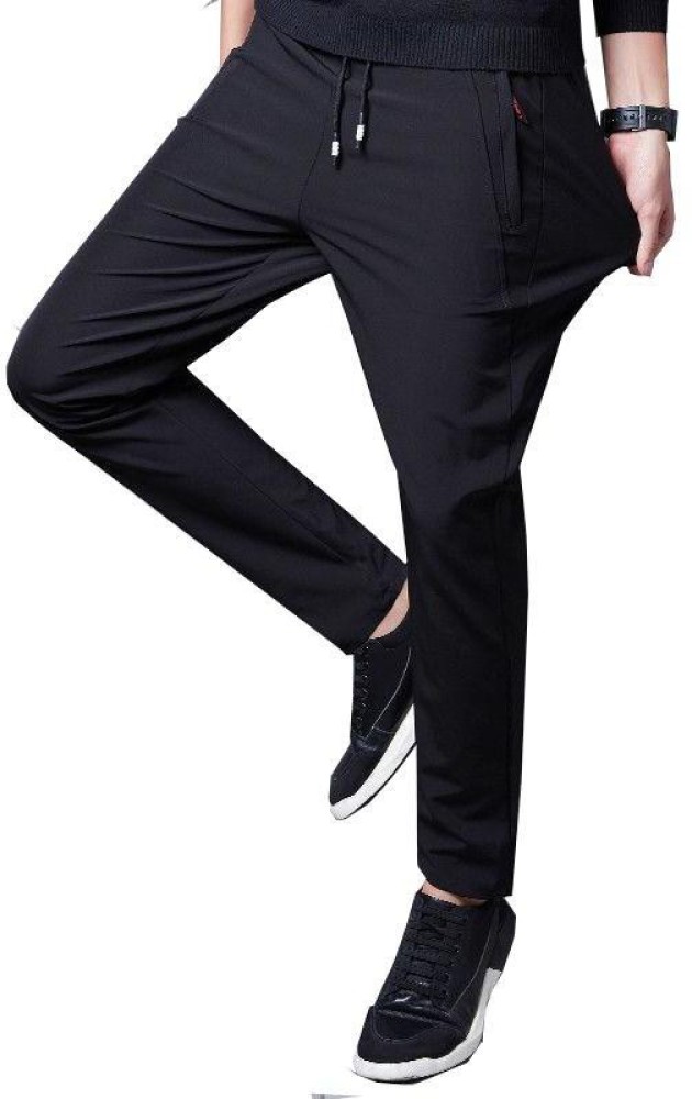 white luxury Solid Men Black Track Pants Buy white luxury Solid