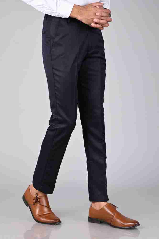 MANCREW Regular Fit Men Dark Blue Trousers - Buy MANCREW Regular