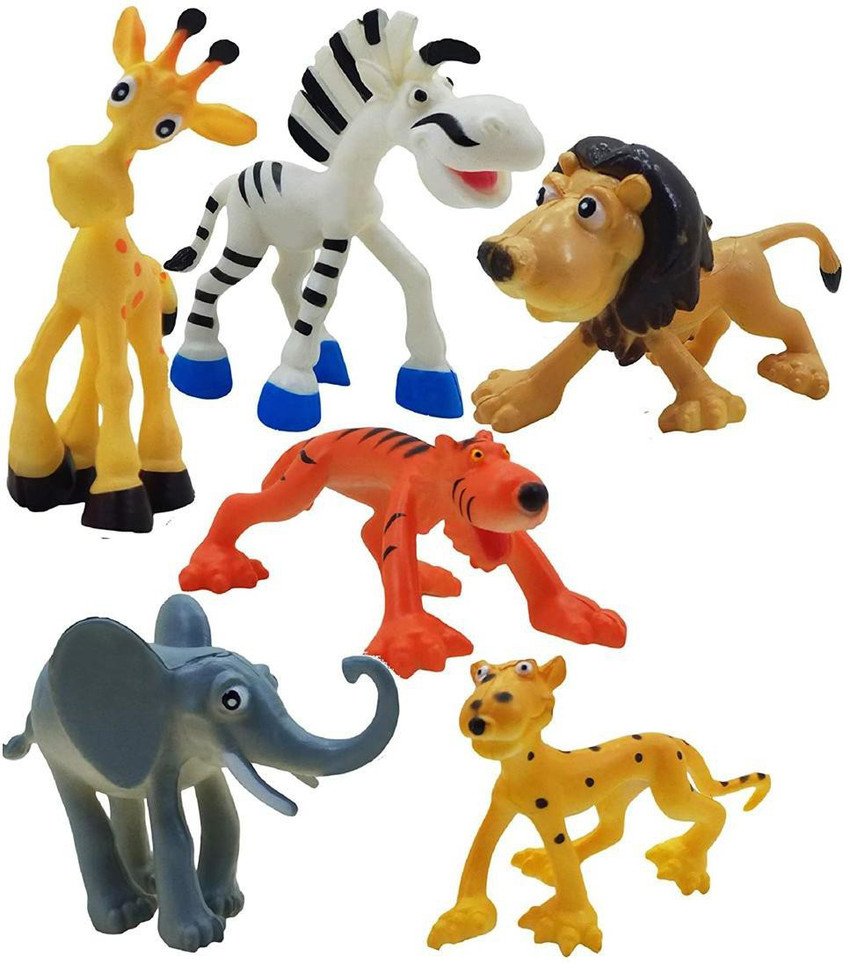 saiyam momento Set of 6 Big Size Full Action Toy Figure Jungle