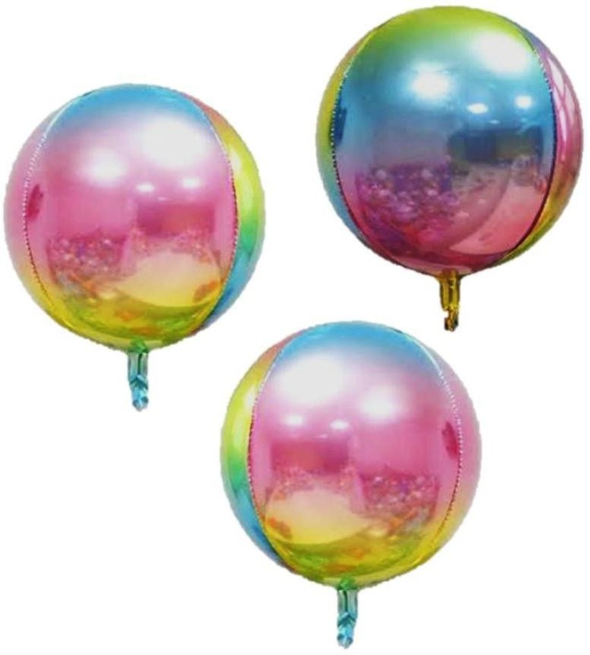 Ballons à l'hélium en feuille d'aluminium 4D Meteor Rainbow