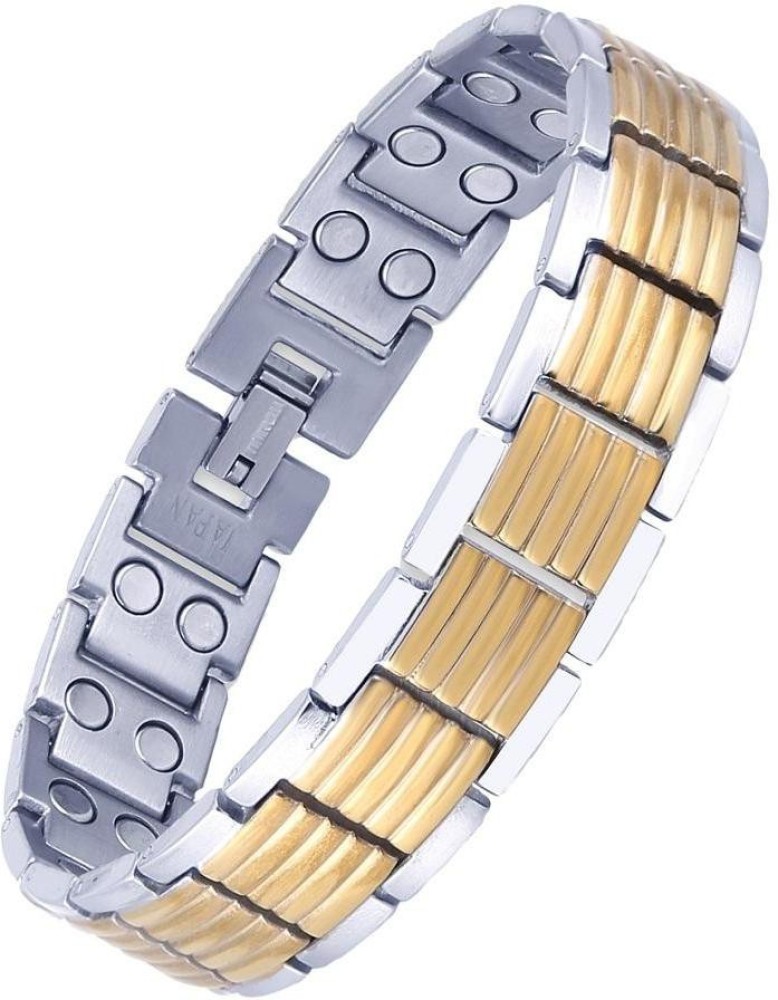 Buy Three Secondz Stylish Magnetic Normal Bracelet Made in gold plated  brass for men and women  Lowest price in India GlowRoad