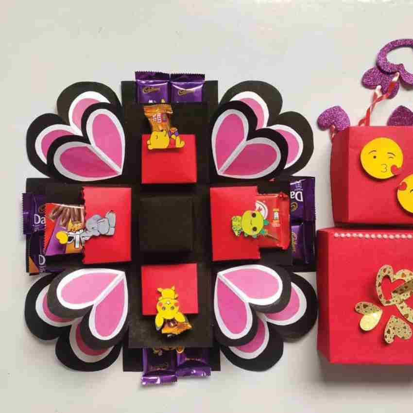 Chandrans Creation Two Layer Pocket Explosion Box (without chocolates)  Handmade Greeting Card Price in India - Buy Chandrans Creation Two Layer  Pocket Explosion Box (without chocolates) Handmade Greeting Card online at