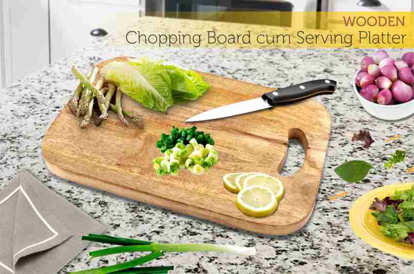 Helsinki Chopping Board, Solid Wood Platter