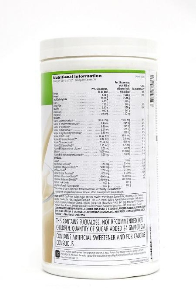 Herbalife Nutrition Formula 1 ( BANANA )+SHAKE MATE Nutrition Drink Price  in India - Buy Herbalife Nutrition Formula 1 ( BANANA )+SHAKE MATE Nutrition  Drink online at