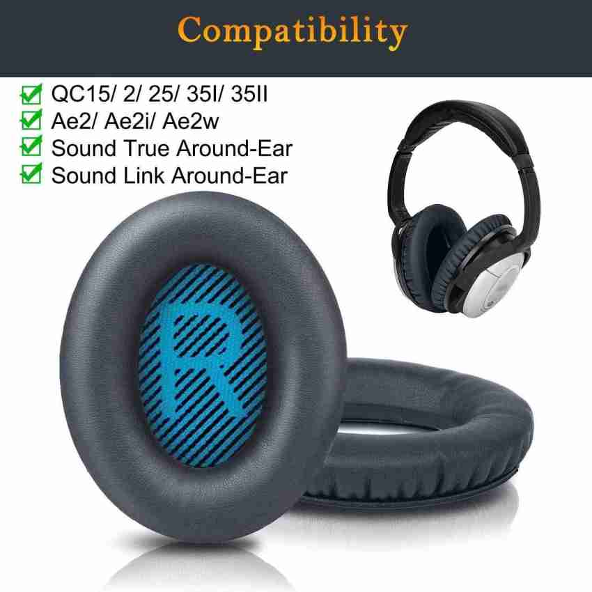 SYGA Headphones EarPads Cushions Replacement Compatible with Bose QuietComfort 15 QC15 QC25 QC2 QC35 Ae2 Ae2i Ae2w SoundTrue SoundLink