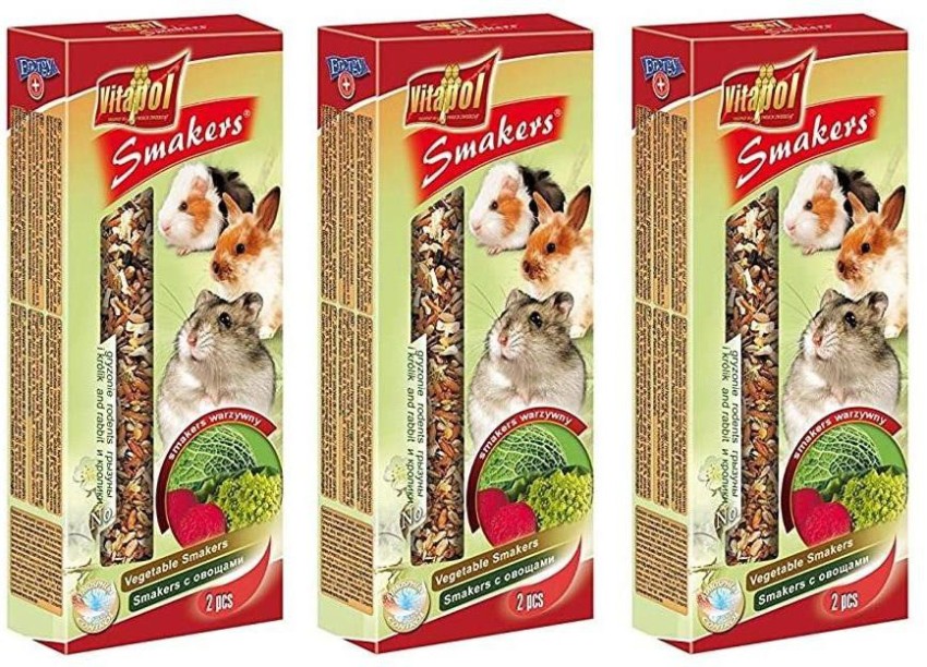 Vitapol Smakers Small Animal Vegetable Treat Sticks, 2 Pack