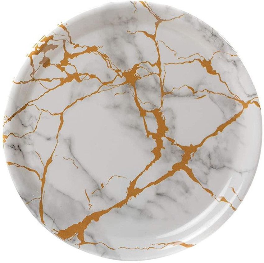 Marble plastic plates hot sale