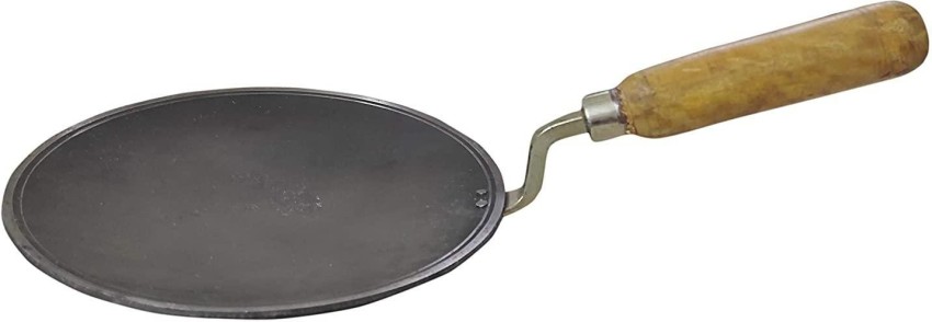 9.50 to 10 INCH INDIAN PURE IRON LOHA KADHAI DEEP FRYING PAN