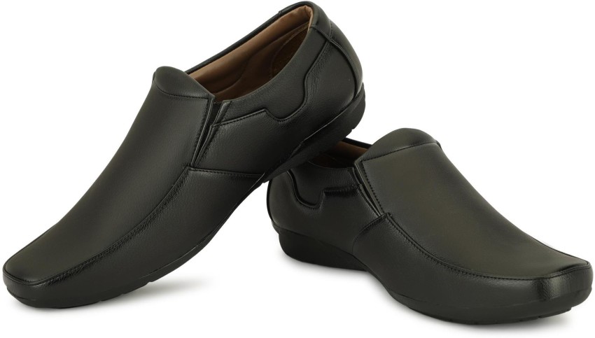 Flipkart shoes deals black leather