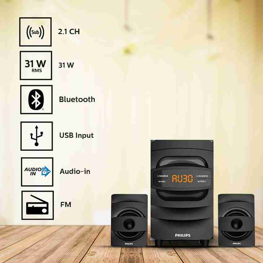 Philips bluetooth home theatre 2.1 sales