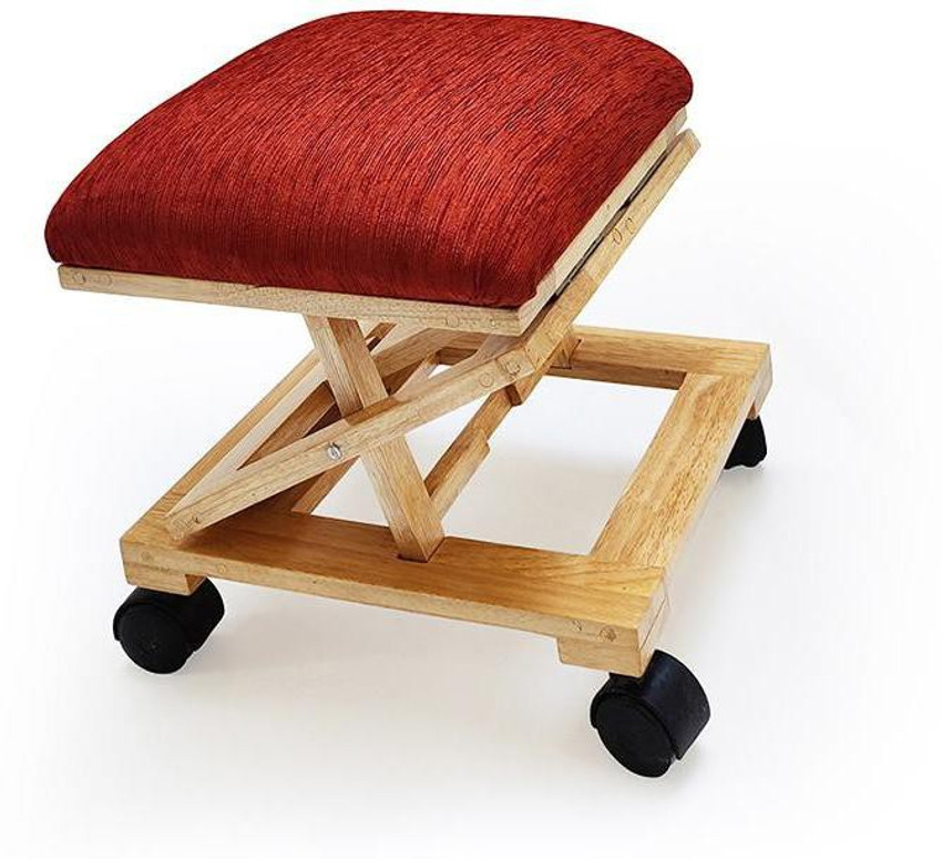 Wooden stool with wheels store
