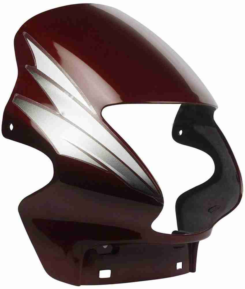 zalak HEADLIGHT VISOR FOR PASSION PLUS WINE RED Bike Headlight