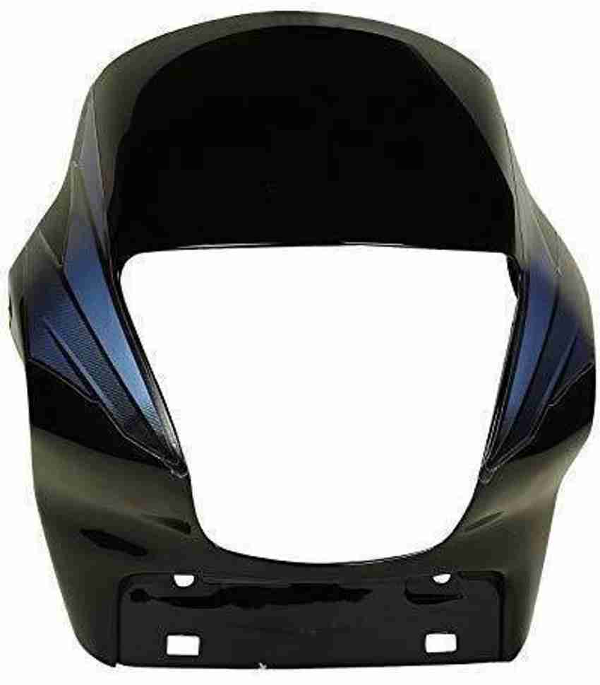 zalak HEADLIGHT VISOR FOR PASSION PLUS BLACK BLUE Bike Headlight