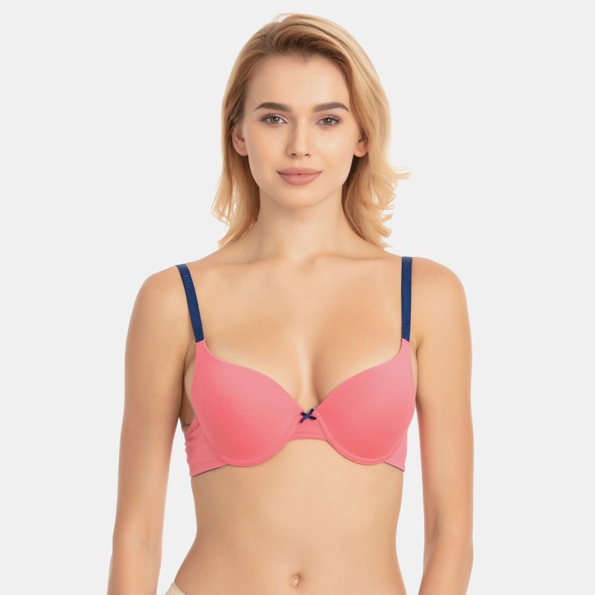 Buy online Pink Solid Push Up Bra from lingerie for Women by Zivame for  ₹449 at 55% off