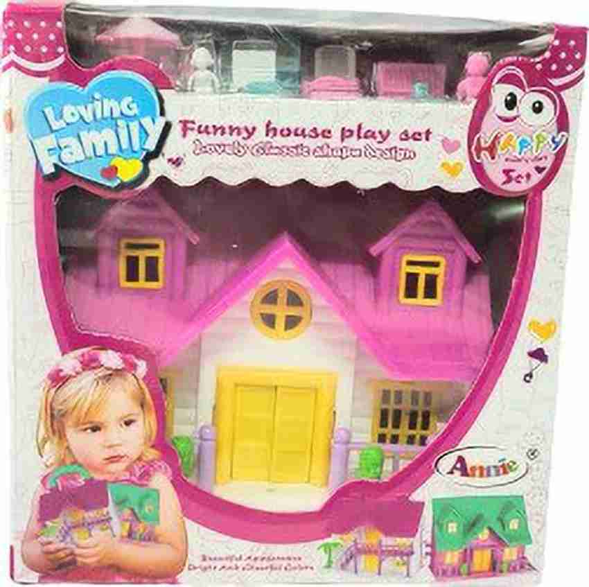 annie Funny Doll House Set For Girls Kids With Furniture. A