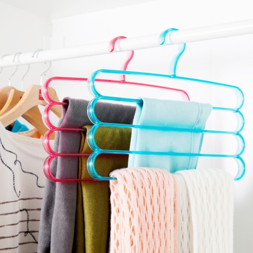 Zollyss Plastic Hangers Heavy Duty Dry Wet Clothes Hangers with Non-Slip  Pads Space Plastic Dress Pack of 2 Hangers For Dress Price in India - Buy  Zollyss Plastic Hangers Heavy Duty Dry