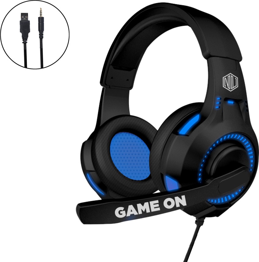 Black and blue discount headset