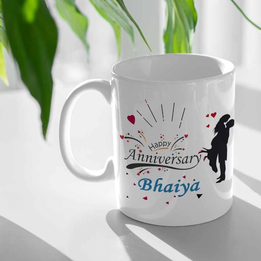 Buy DAYS Happy Anniversary Bhaiya & bhabhi Coffee Mug Best Gift for Husband  Wife, Valentine's, Anniversary Gift Coffee Mug (B09C5294JQ) Online at Low  Prices in India - Amazon.in