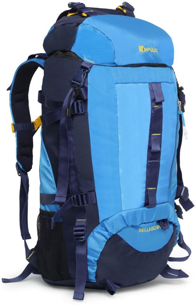 Impulse unisex blue shop 65 litres rucksack