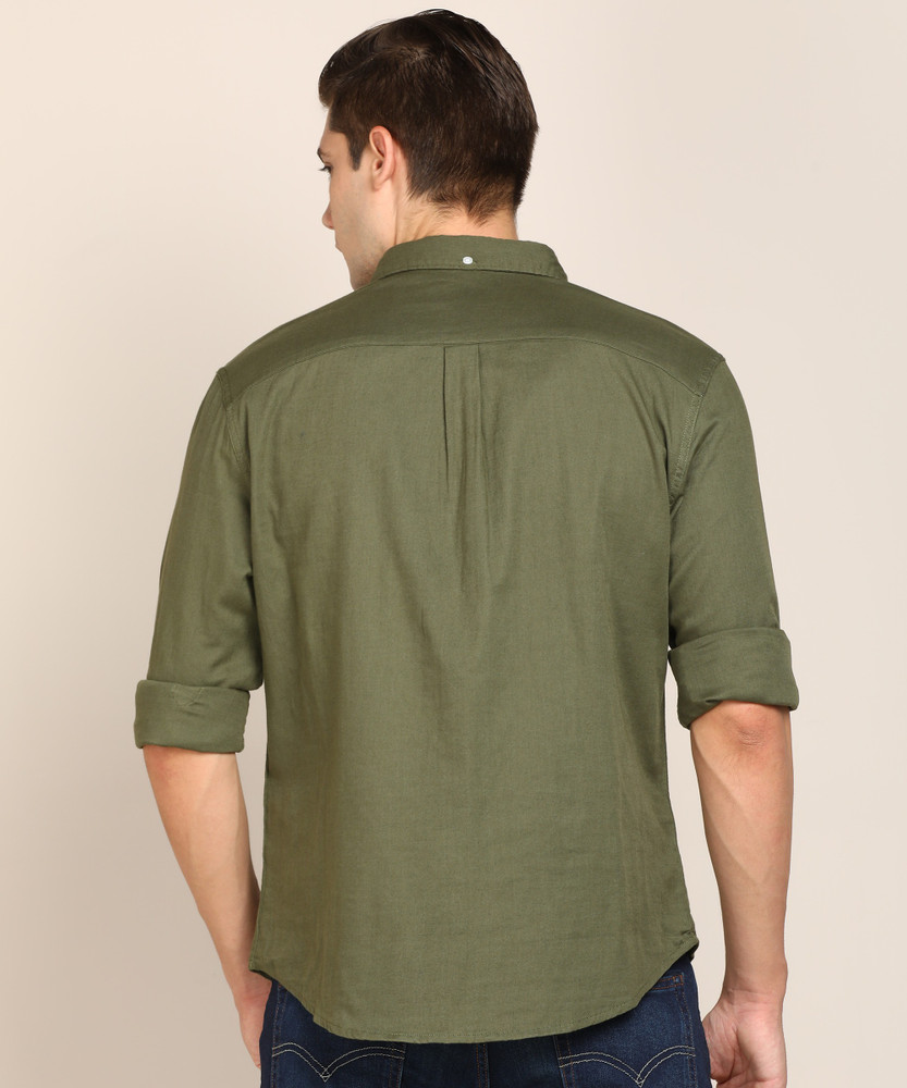 Levi's olive green shirt outlet