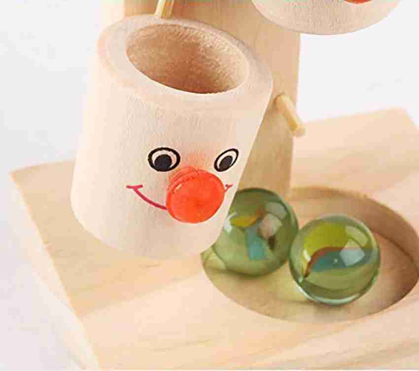 Learn Colors for Children with Baby Game Play Wooden Toy Funny Clown  Tumbling 3D Kids Educational 