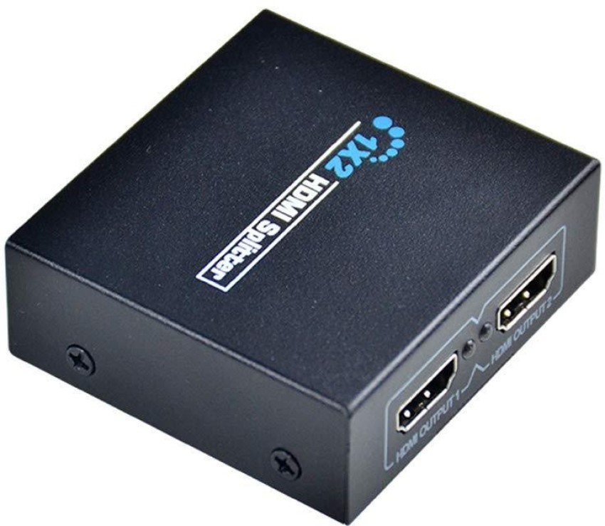 ATEKT TV-out Cable 4K 1x2 HDMI Splitter 1 in 2 Out Audio Video