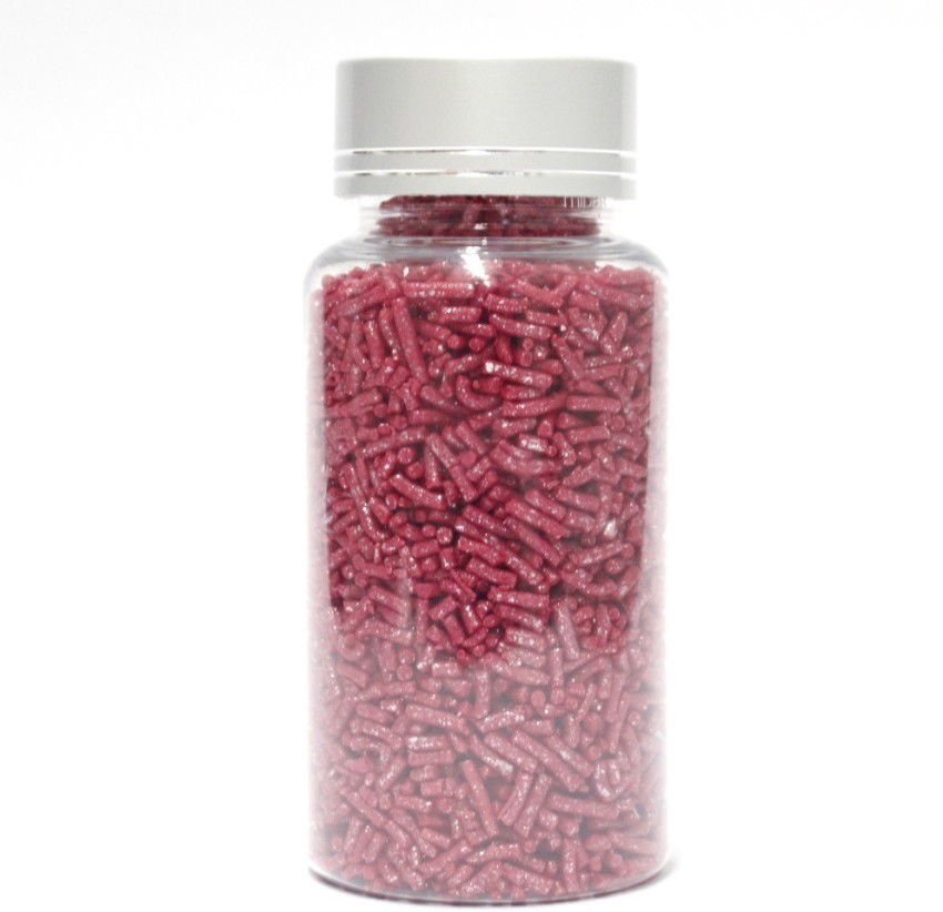 Burgundy Glimmer Pearls & Confetti Mix Cupcake / Cake Decorations Sprinkles  (50g) : Amazon.co.uk: Grocery