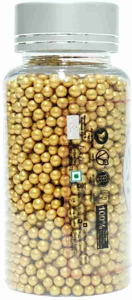 Edible gold clearance beads for cakes